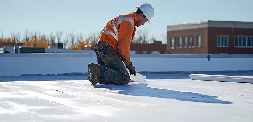 Flat Roof Drain Installation in New Rochelle