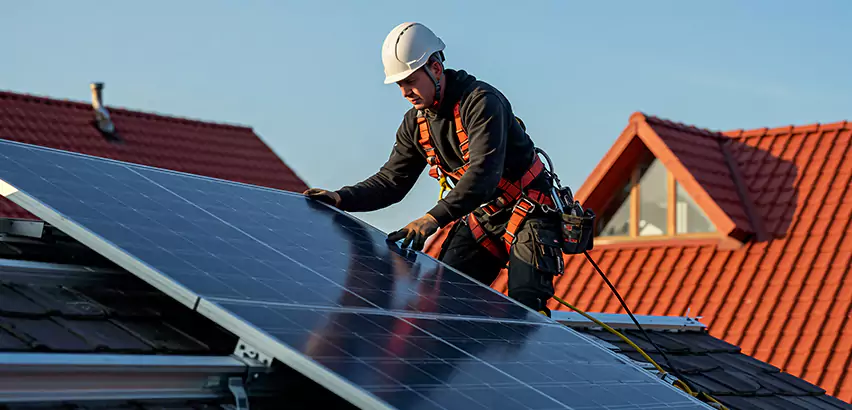 Solar Panels on Steel Roof Installation in New Rochelle